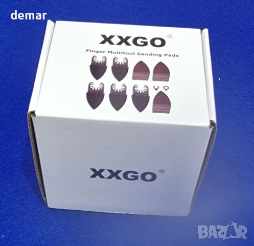XXGO 5 бр. мултиинструментални шлифовъчни подложки и 150 разнообразни шкурки, снимка 7 - Други инструменти - 43947848