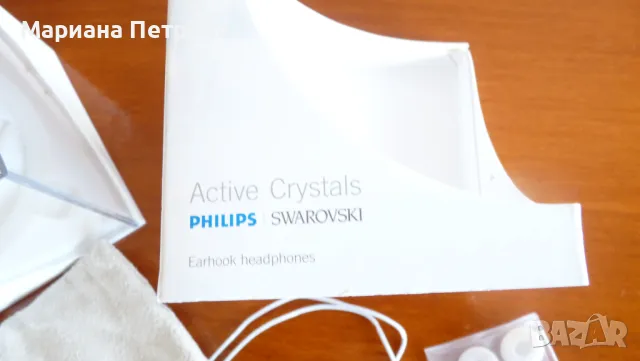 Кабелни слушалки за жени, украсени с камъни SWAROVSKI, снимка 4 - Слушалки, hands-free - 47595384