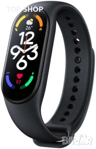 Смарт гривнa XIAOMI MI BAND 7 BLACK 1.62 ", ПУЛСОМЕР, снимка 6 - Смарт часовници - 48780225