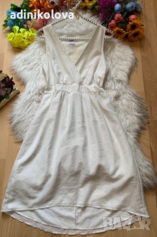 Бяла рокля Веро мода, снимка 1 - Рокли - 37108665