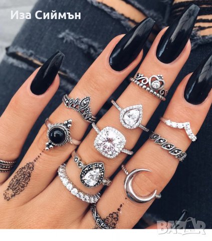 Комплекти пръстени, снимка 7 - Бижутерийни комплекти - 32287687