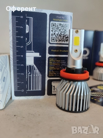 Led крушки H11/H8 NIKEN 40w. 12/24v., снимка 7 - Части - 52891575