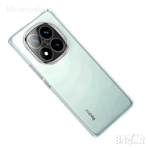 Силиконов кейс MBX 2mm, За Xiaomi Redmi Note 14 Pro 5G, Прозрачен, снимка 4 - Калъфи, кейсове - 50450651
