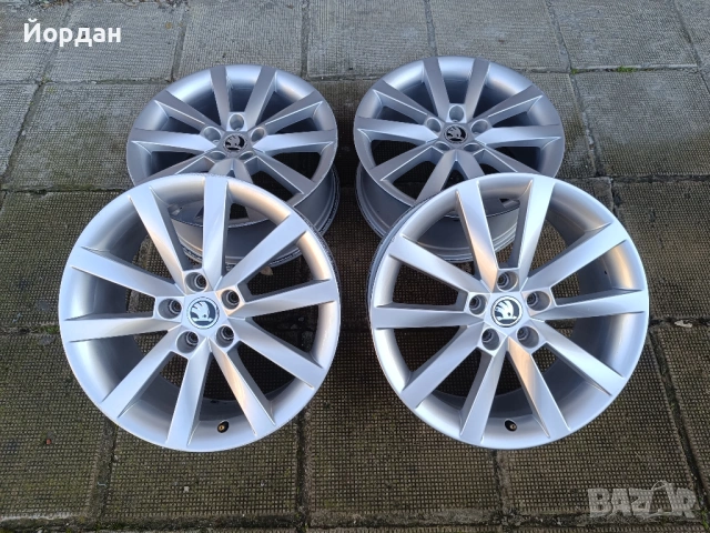  ОРИГИНАЛНИ джанти 18 ' цола 5x112 57,1 Шкода Октавия / Skoda Octavia ET51, снимка 3 - Гуми и джанти - 53025333