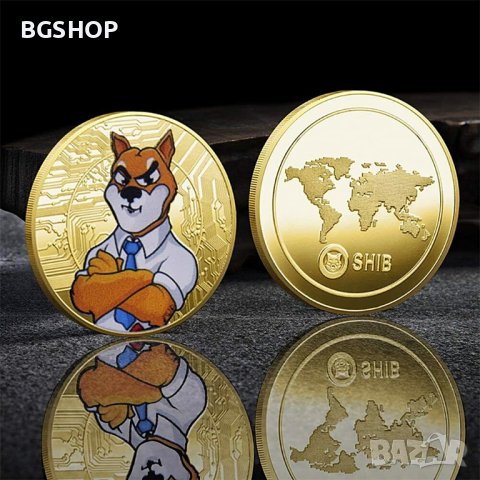 Shiba Inu The boss coin / Шиба Ину монета ( SHIB ) - Gold, снимка 4 - Нумизматика и бонистика - 38871289