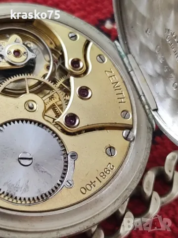 Джобен часовник Zenith , снимка 2 - Антикварни и старинни предмети - 49928021