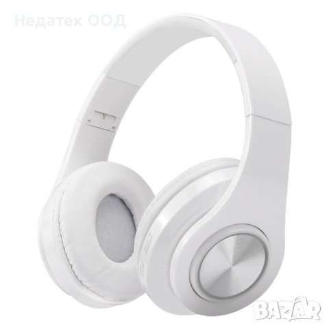 Слушалки с LED светлина, Сгъваеми, с микрофон, Бели, снимка 3 - Слушалки и портативни колонки - 43724222