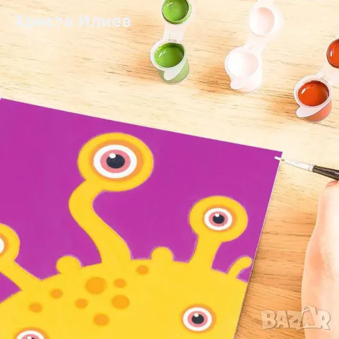 Комплект за рисуване по номера Ravensburger CreArt Жълто Чудовище, снимка 3 - Други - 49402006