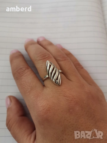 Сребърен пръстен - модел R007А, снимка 5 - Пръстени - 53531769