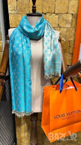 шалове louis vuitton burberry hermes , снимка 6 - Шалове - 52022979