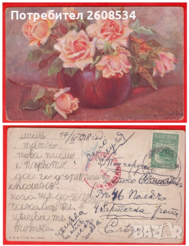 СЕДЕМНАДЕСЕТ ПОЩЕНСКИ КАРТИ - БЪЛГАРИЯ , снимка 12 - Филателия - 52265275