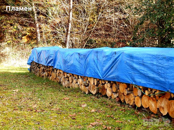 Платнище,покривало, тента за навес чергило брезент полиетиленово,защитно от 2 до 15 м. сини с капси, снимка 2 - Градински цветя и растения - 6980385