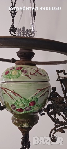 Старинен бронзов канделабър, снимка 9 - Антикварни и старинни предмети - 52226152