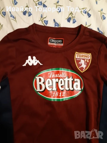 Маркова тениска Kappa с дълъг ръкав на FC Torino 1906, снимка 3 - Детски тениски и потници - 51409102