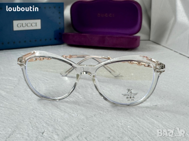 Gucci диоптрични рамки.прозрачни слънчеви,очила за компютър, снимка 4 - Слънчеви и диоптрични очила - 44845976