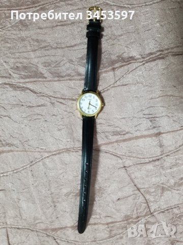 Нов часовник дамски Timex Indiglo T2H341 кварц,  златисто покритие, черна каишка, снимка 3 - Дамски - 38640590