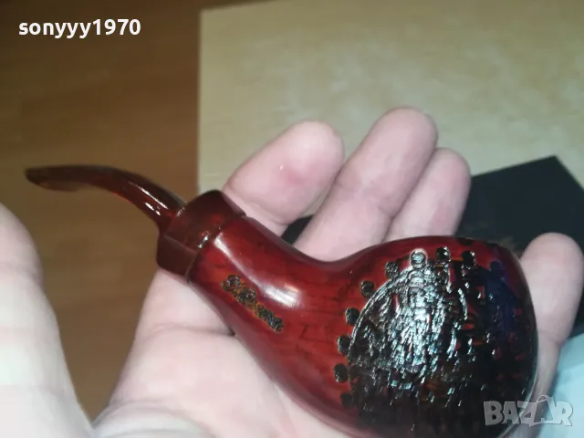 ЛУКСОЗНА НОВА ЛУЛА С КУТИЯ КОЖЕН КЕЙС И СТОЙКА 1601251845, снимка 6 - Лули - 48707203