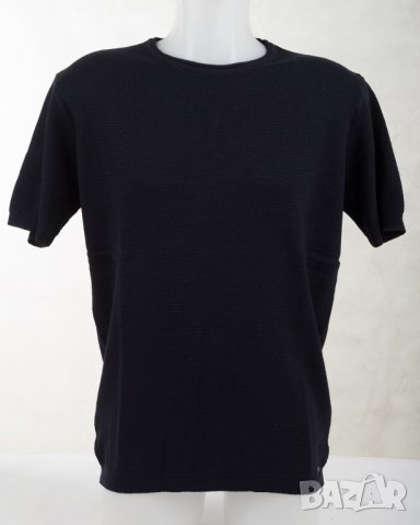 Мъжка блуза от фино плетиво в тъмносиньо Jimmy Sanders - L