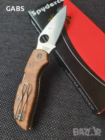 Сгъваем нож Spyderco Chaparral,дръжка Birdseye Maple, снимка 7 - Ножове - 49641620