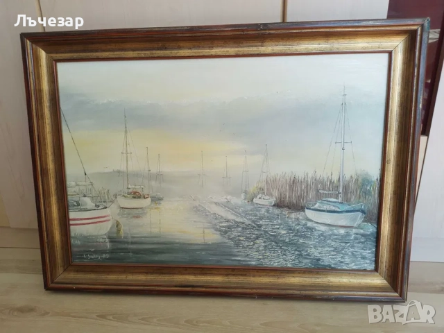 Картина маслени бои на P.Selby, снимка 2 - Картини - 52380062