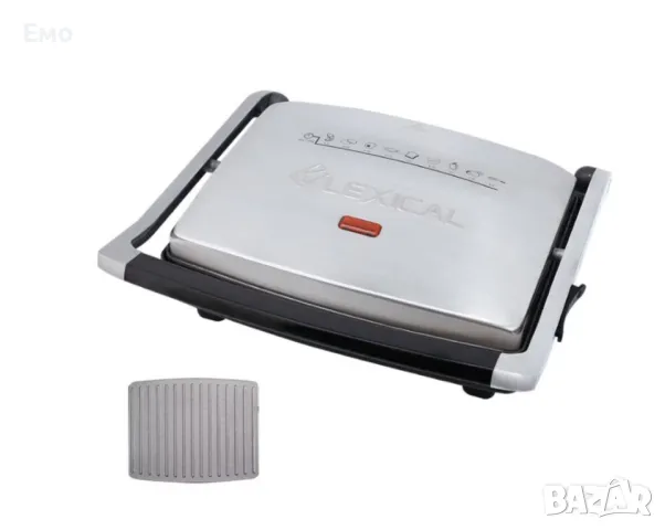 Тостер преса за сандвичи и скара Lexical LSM-2506 корпус от неръждаема стомана - Гаранция 24 месеца , снимка 3 - Тостери - 48446381