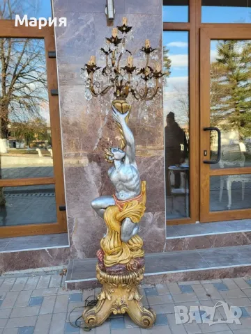 Италиански бароков лампион 024, снимка 2 - Лампиони - 48049567