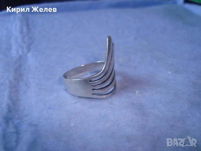 КРАСИВ ВИНТИДЖ СРЕБЪРЕН АРТ ПРЪСТЕН СРЕБРО 925 РЪЧНА МАЙСТОРСКА ИЗРАБОТКА 27330, снимка 12 - Пръстени - 36870759