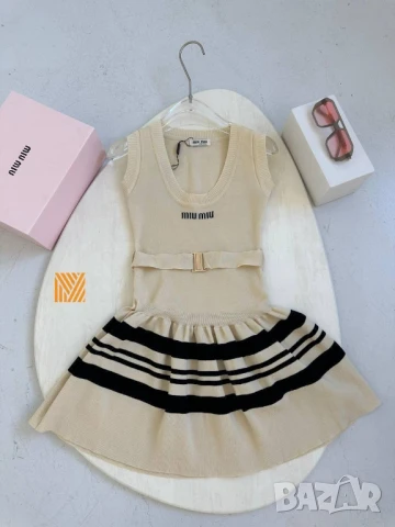 рокля с колан miu miu, снимка 2 - Рокли - 50659706