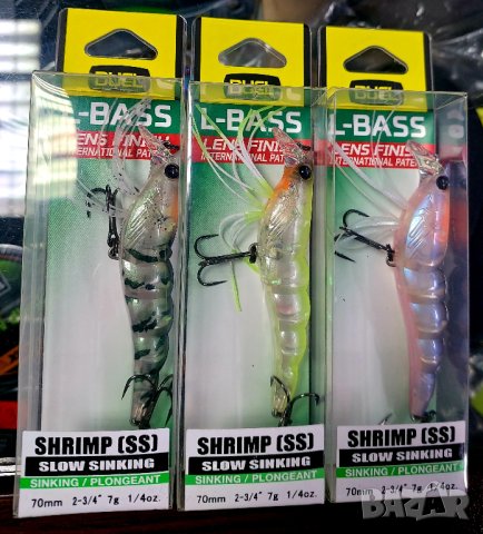 Воблер DUEL L-Bass Shrimp 70SS 70mm. 7g. F1221 , снимка 4 - Такъми - 43408209