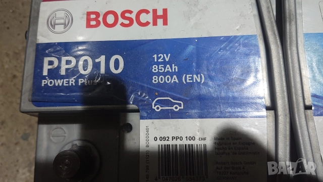 Гаранционен акумулатор BOSCH POWER Plus 010 - 85Ah-800A., снимка 2 - Аксесоари и консумативи - 52615490
