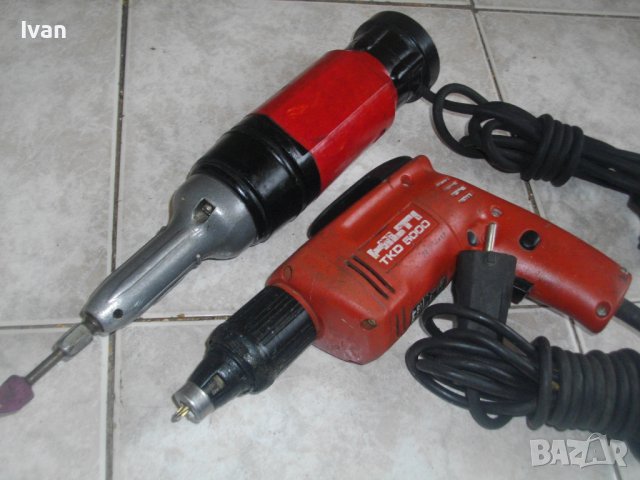 HILTI-450W-Ел.Винтоверт За Гипсокартон-Швейцарски/Martin-350W-Прав Немски Шлайф-Старо качество-Голям, снимка 2 - Други инструменти - 40412770
