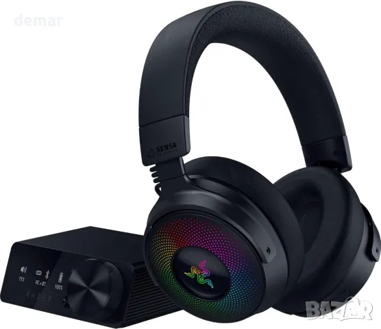 Razer Kraken V4 Pro - Безжични геймърски слушалки с OLED контролен хъб