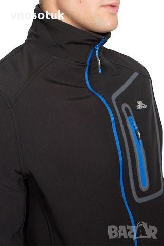 Trespass, Олекотено непромокаемо и ветроустойчиво яке Hotham, Черен-S , снимка 4 - Якета - 44876755