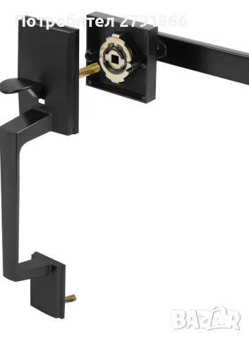 Дръжка на врата Winter Shore Черна за интериорни врати нова, снимка 2 - Други - 48320952