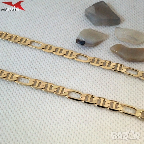 Синджир с 14К златно покритие 254566, снимка 2 - Колиета, медальони, синджири - 52961337