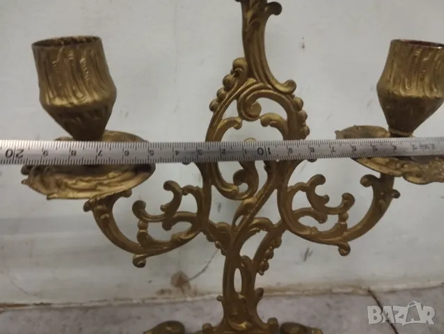 Бароков свещник, снимка 4 - Други ценни предмети - 47487072