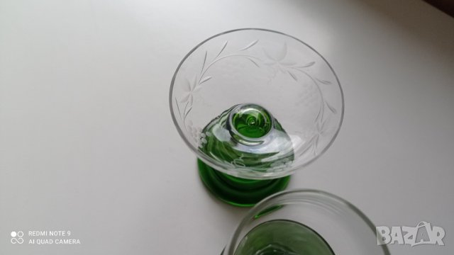 Ретро кристални чаши за вино, снимка 12 - Други ценни предмети - 35532610