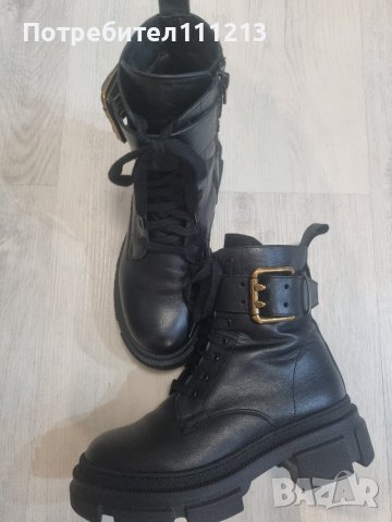 естествена кожа дамски боти