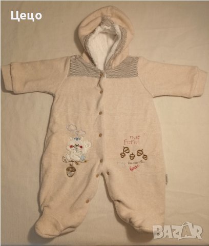 Дебел бебешки гащеризон за момичета. 68 см, 6 мес. 