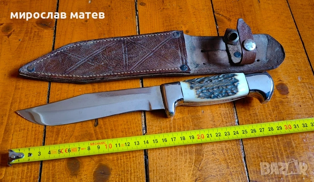 Спортен нож Вихрен на ножарската фабрика Петко Денев гр.Габрово, снимка 17 - Ножове - 53143452