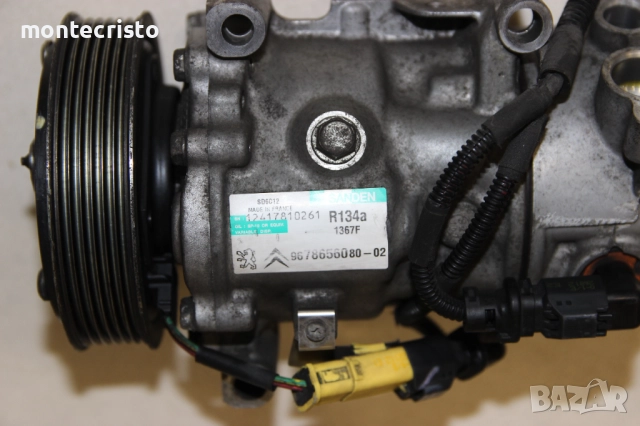 Компресор климатик Peugeot 208 (2012-2019г.) 9678656080 / SD6C12 / 9678656080-02 / 967865608002, снимка 6 - Части - 51968324