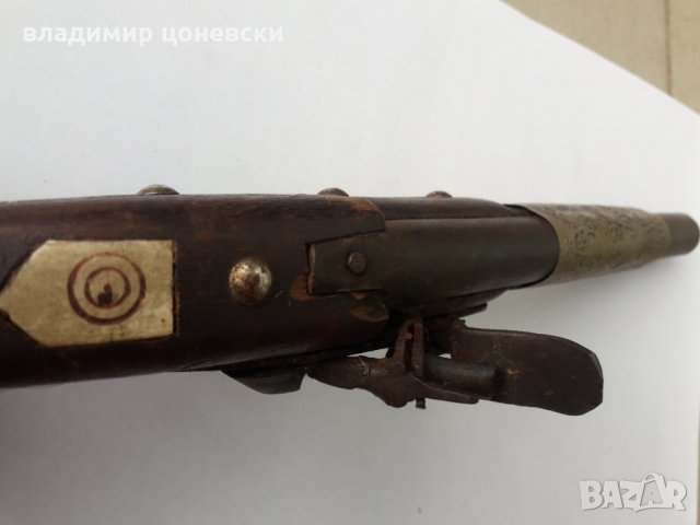 Стар красив кремъчен пистолет,пищов,пушка,оръжие, снимка 7 - Колекции - 26884626