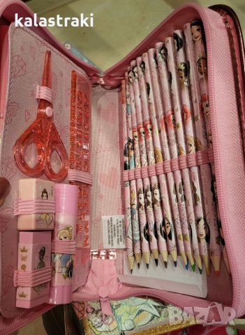 Прекрасен ученически несесер с Ариел, Елза и Анна, Принцесите, Бел, снимка 8 - Други - 29776270