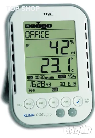 TFA Професионален термохигрометър KlimaLogg Pro с регистратор на данни