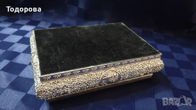 Метална ръчноизработена арабска кутия за бижута, снимка 4 - Антикварни и старинни предмети - 52510725