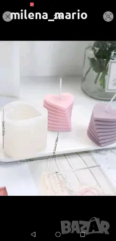 Молд за свещ *сърца, снимка 2 - Декорация за дома - 47842122