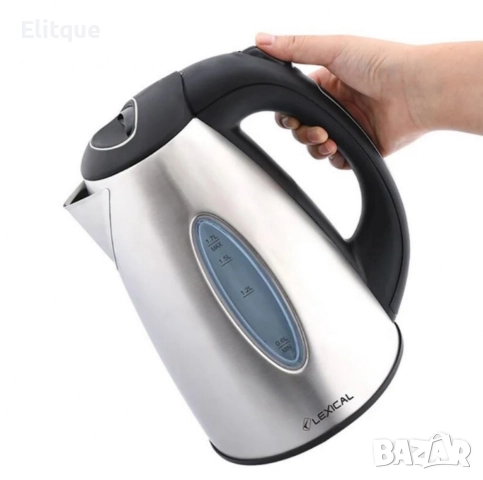 Електрическа Кана – Неръждаема Стомана, 1.7L, 2200W, Безжична, Син Индикатор, снимка 5 - Друга електроника - 52842377