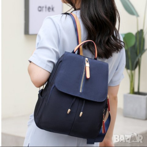 Дамска раница Aurela Blue, снимка 2 - Раници - 40308383