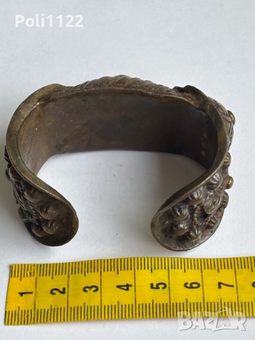 Възрожденска гривна рогатка, снимка 7 - Антикварни и старинни предмети - 51744323