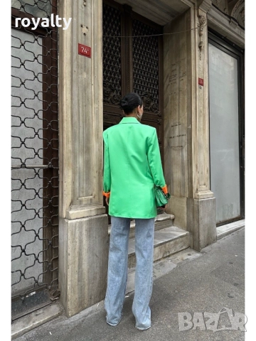 Дамско Сако Цвят Мента , снимка 6 - Сака - 52221434